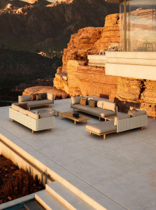 4-местный тканевый садовый диван