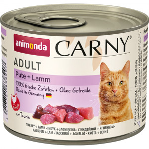 ПР0059591 Корм для кошек Carny Poultry индейка, ягненок банка 200г Animonda