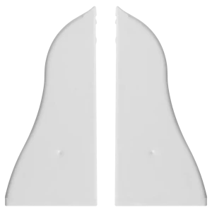 Заглушки для плинтуса Pro Дом 5.5 см ПВХ цвет белый