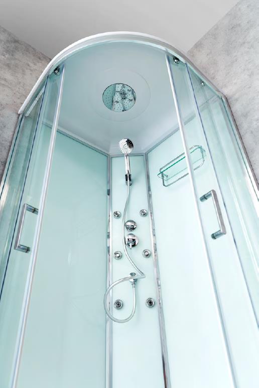 ДУШЕВАЯ КАБИНА BELBAGNO UNO-CAB-R-2-80-P-Cr-TOP - Вид №1