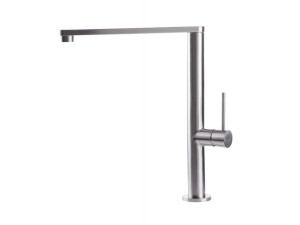 Однорычажный смеситель для кухни из нержавеющей стали с поворотным изливом