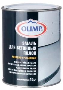 Эмаль Олимп для бетонных полов 2,7л светло-серая