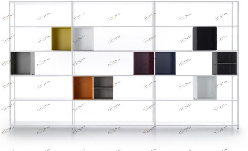 MDF Italia Открытый книжный шкаф из алюминия Minima sun-id-1479315