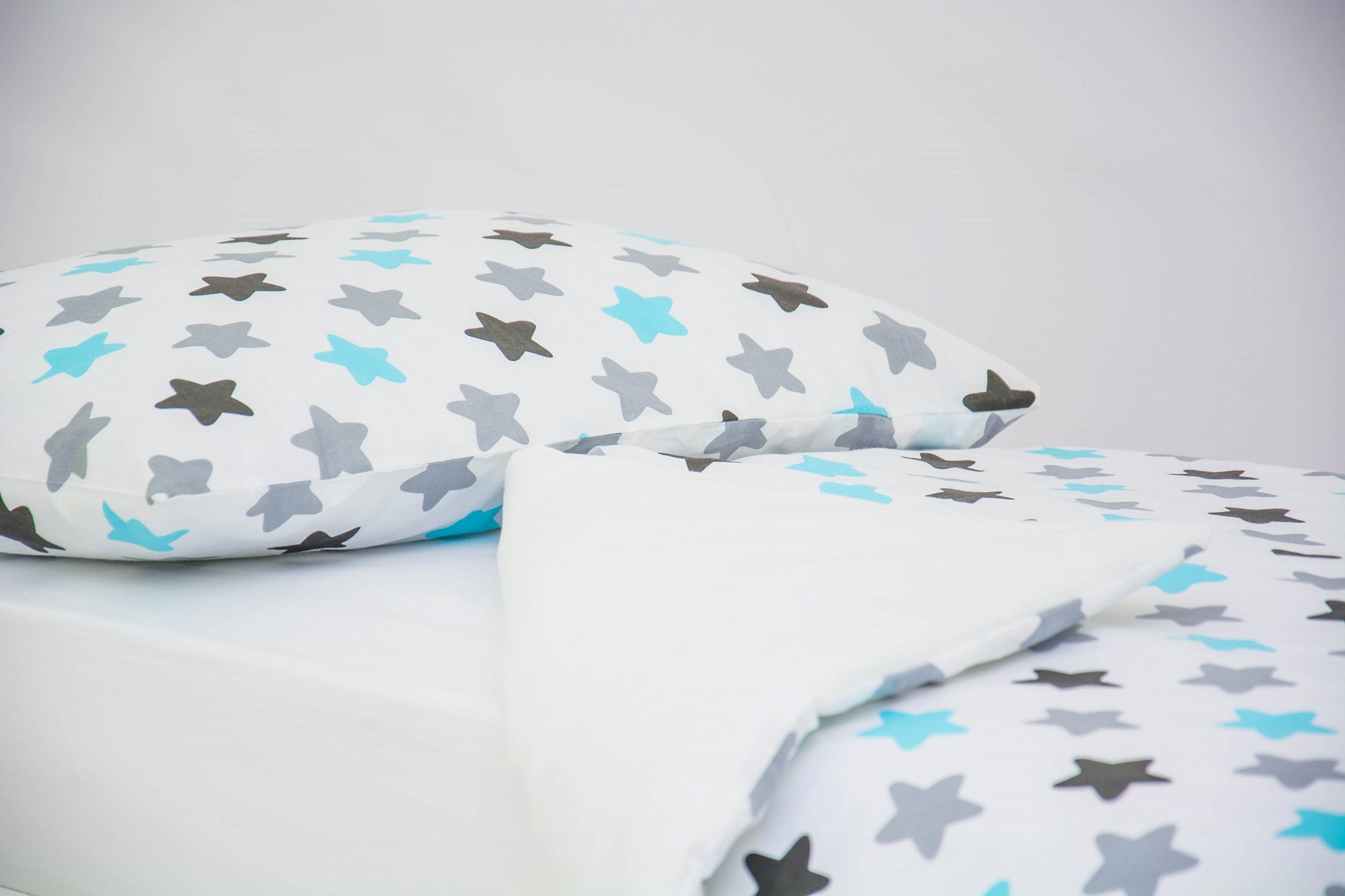 Детское постельное белье "Звезды" графит, бирюза, серое БЕЛЬМАРКО  327372 Голубой;серый Santreyd  - Вид №3