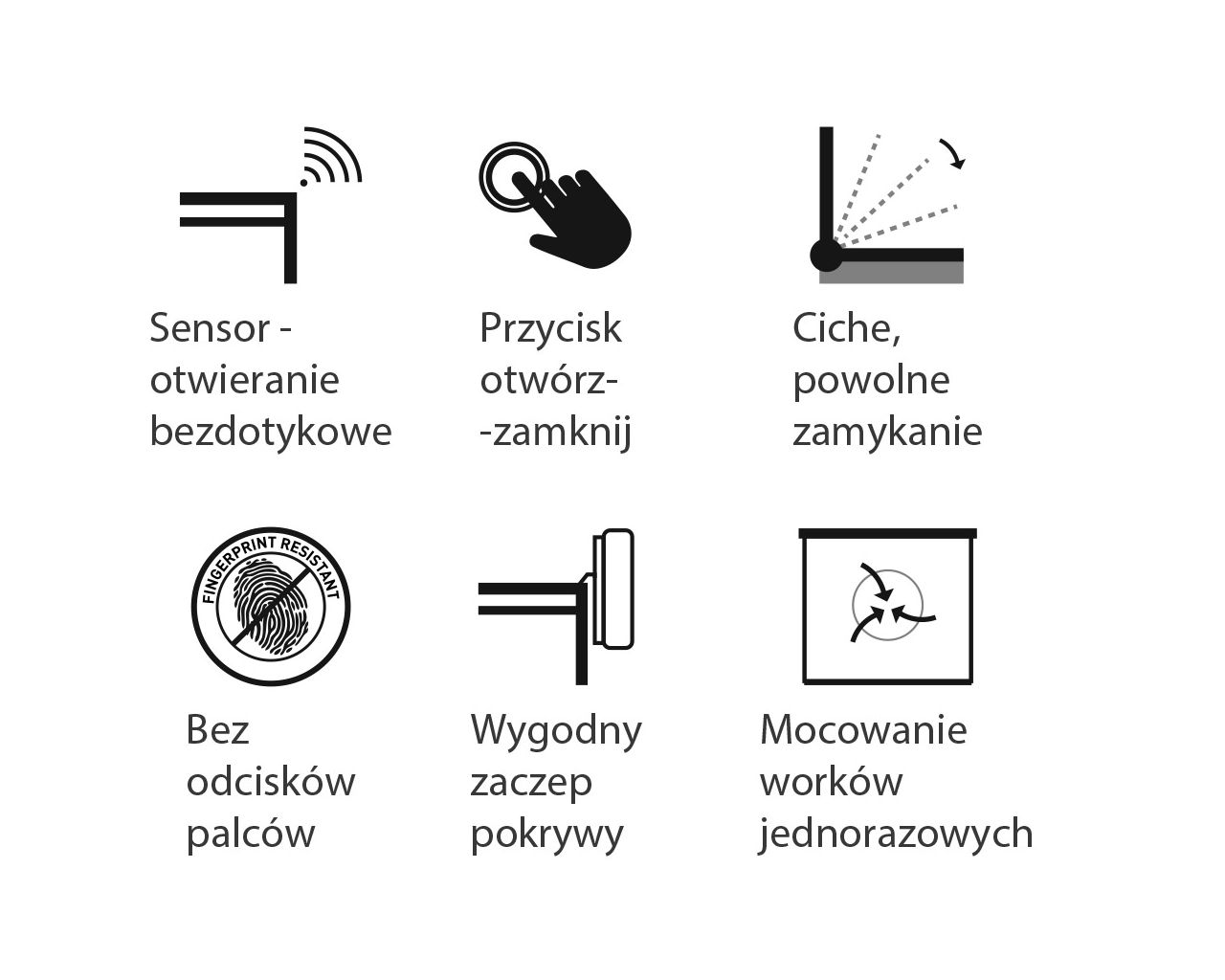 KIM504 Автоматическая корзина SENSOR, бесконтактная, квадратная, матовая сталь, 35 л Merida  - Вид №5