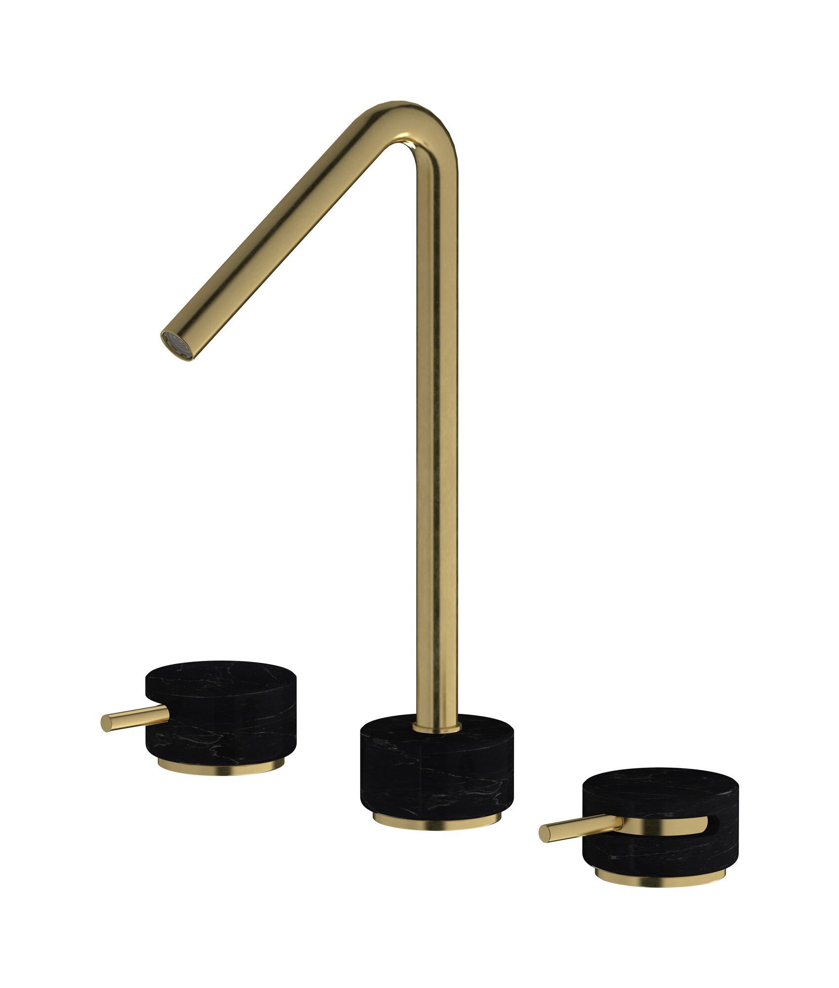 Смеситель для раковины с 3 отверстиями для мраморной столешницы IB мрамор + мрамор Elle ARCH-00068761 - Вид №12