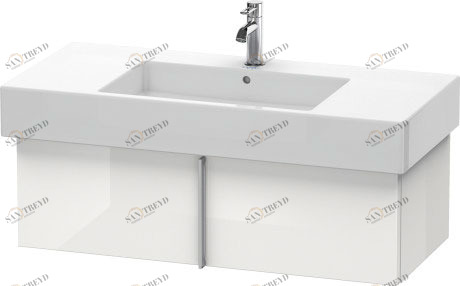 VE611408585 Тумбочка подвесная Vero #VE6114 1000 x 446 мм Белый глянцевый лак Duravit