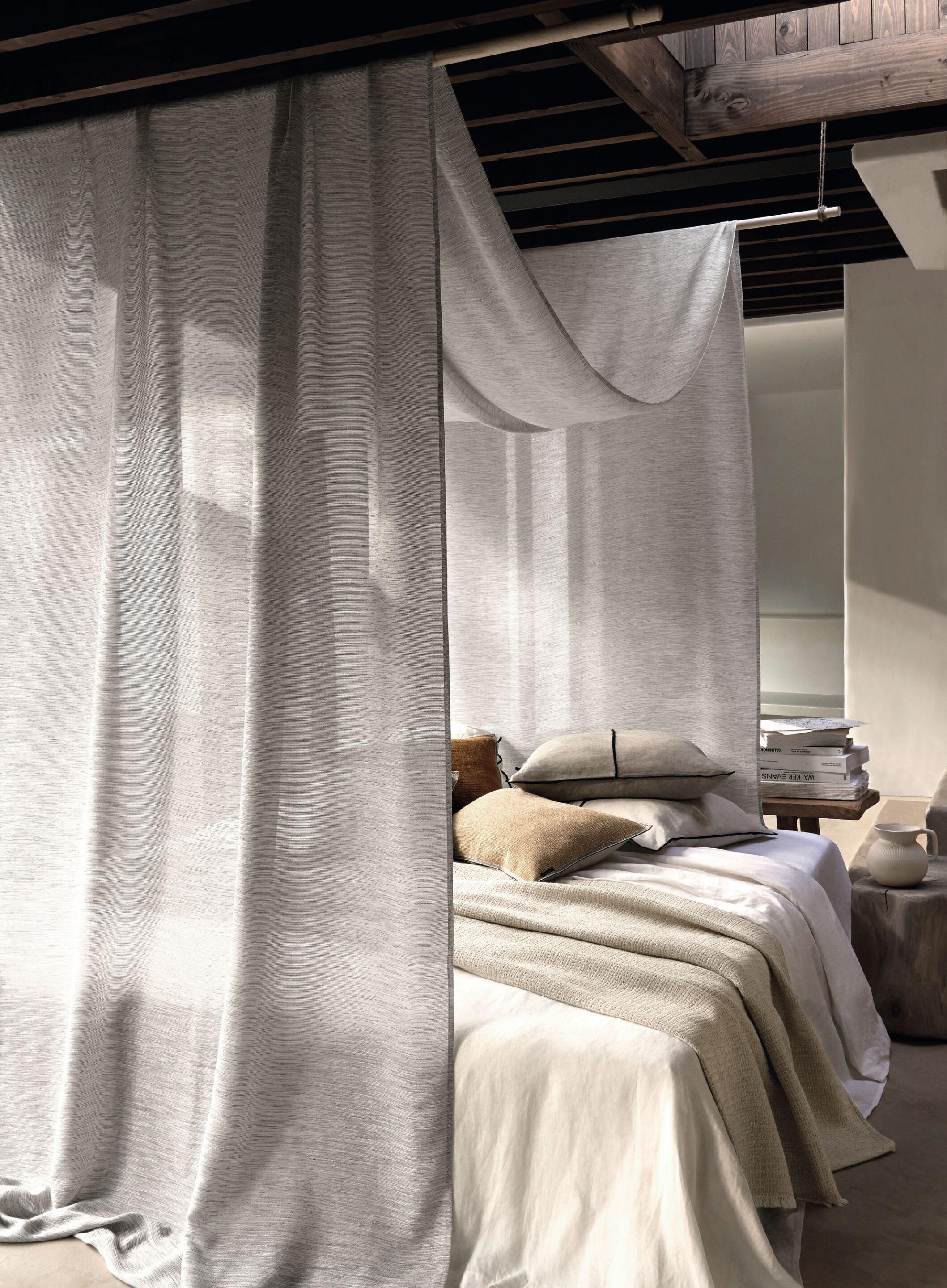 Однотонная ткань из вуали для штор Casamance Voltige ARCH-00104217 - Вид №1