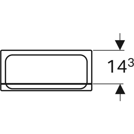 869011000 Подвесной шкаф Geberit Renova Plan с одной дверью Geberit  - Вид №2