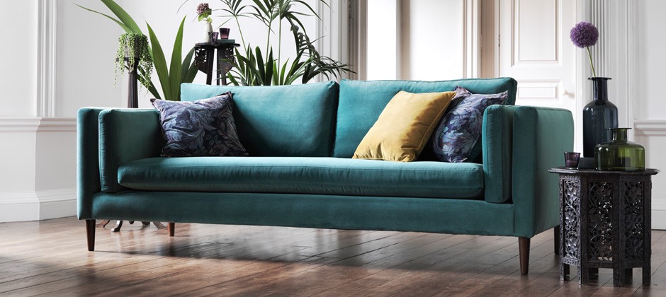 Диван Orella прямой бирюзовый ICON DESIGNE ORELLA 178071 Зеленый  - Вид №2