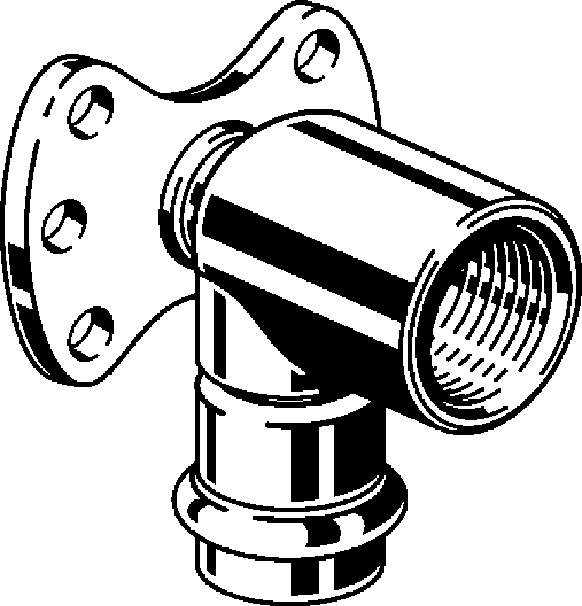 437 268 Модель 2325.5 Трубопроводные системы  Sanpress Inox  Водорозетки Santreyd  - Вид №1