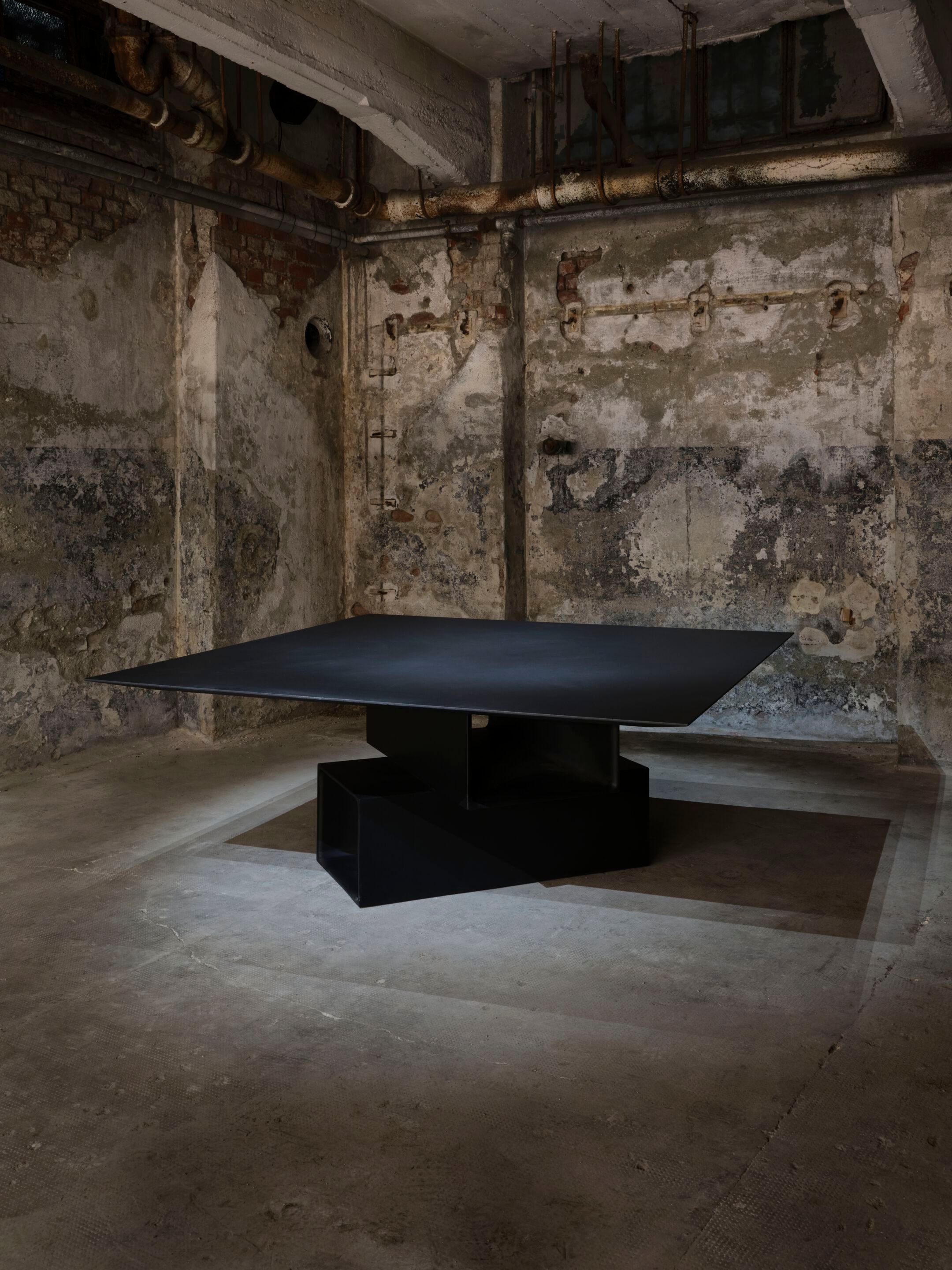 Бетонный квадратный стол PULKRA плакат ARCH-00062328 - Вид №5