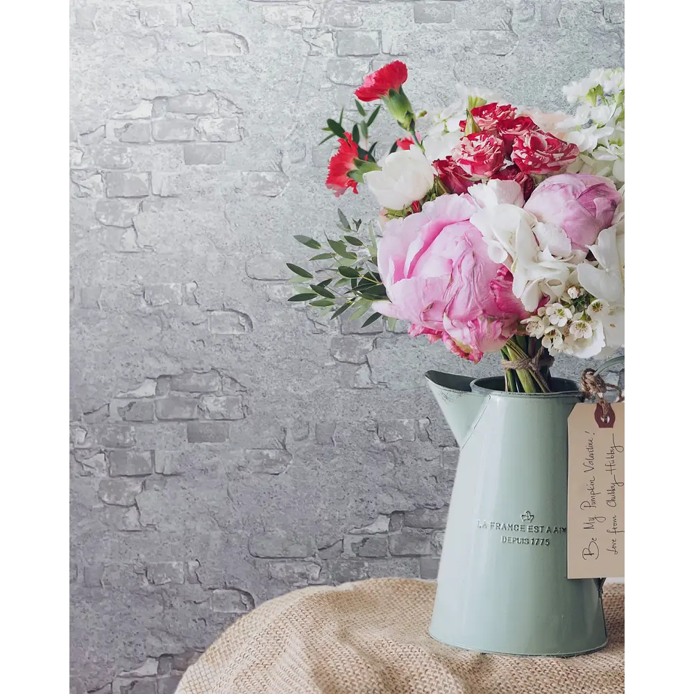 Обои флизелиновые Loft Silv светло-серые 1.06x10 м 168457 SOLO Loft&Silver STLM-2172613 - Вид №2