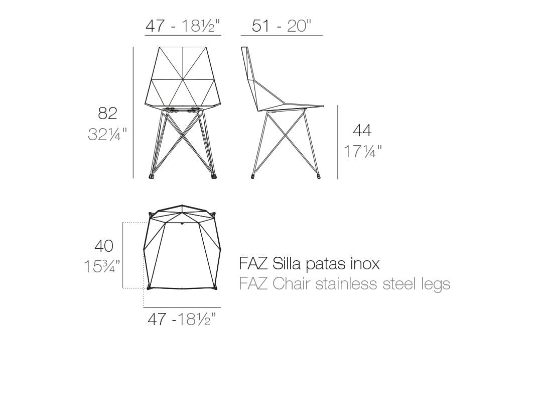 Стул из полипропилена Vondom Faz ARCH-00121746 - Вид №6