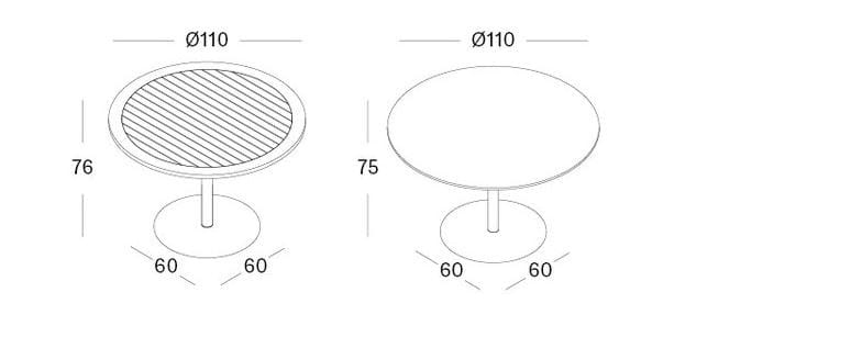 Круглый обеденный стол из стали и дерева Vincent sheppard RONDA ARCH-00049989 - Вид №2
