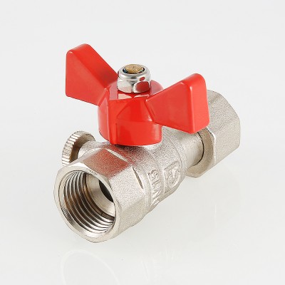 VT.807.N.0403 Кран шаровой для подключения манометра Valtec 1/2" x 3/8"  - Вид №3