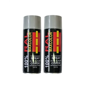 91999013 Краска аэрозольная Maxcolors Ral 7038 2шт глянцевый цвет агатовый серый 0.8 л 2 шт STLM-1547390