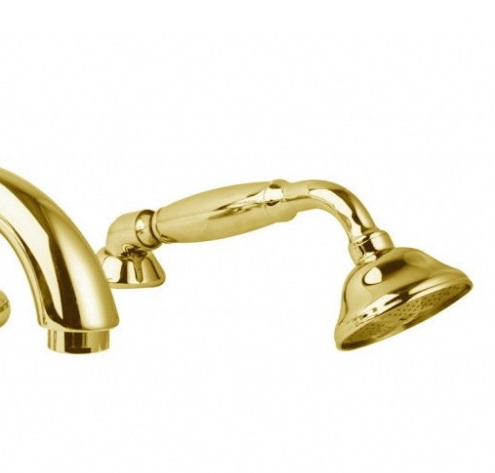 Смеситель на борт ванны с ручным выдвижным душем CEZARES LORD-BVD-03/24-M - Вид №1