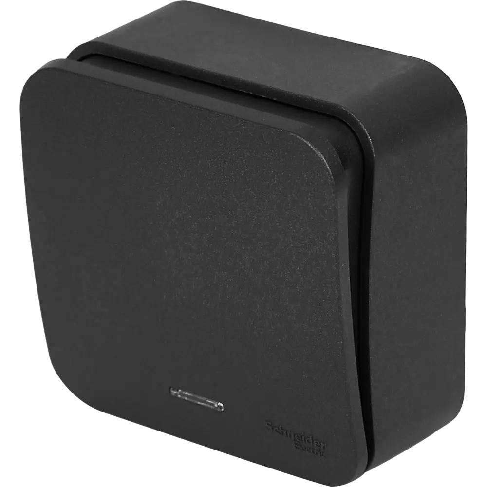 Выключатель накладной Schneider Electric Blanca 1 клавиша цвет антрацит SYSTEME ELECTRIC STLM-2127039