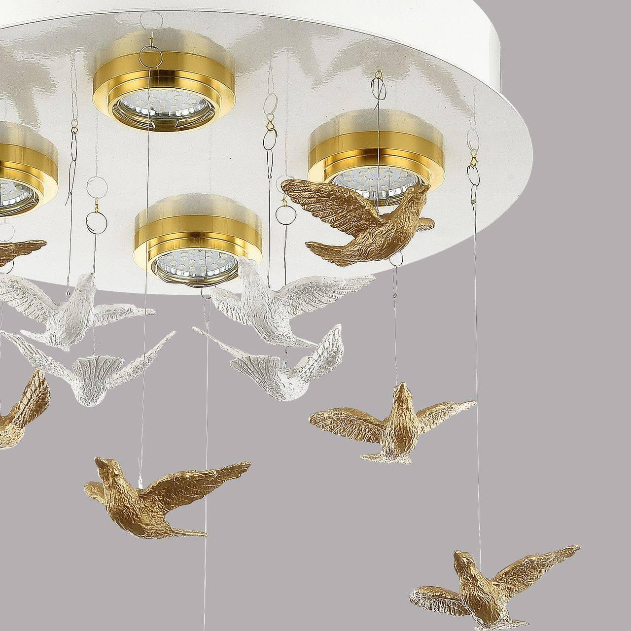 Потолочный светодиодный светильник Favourite Rudel 1782-4U FAVOURITE КАСКАДНЫЕ 073969 Белый;золото  - Вид №1