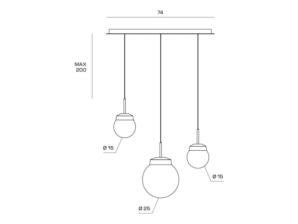 Алюминиевый и стеклянный светодиодный подвесной светильник Miloox Jotto ARCH-00051773 - Вид №1