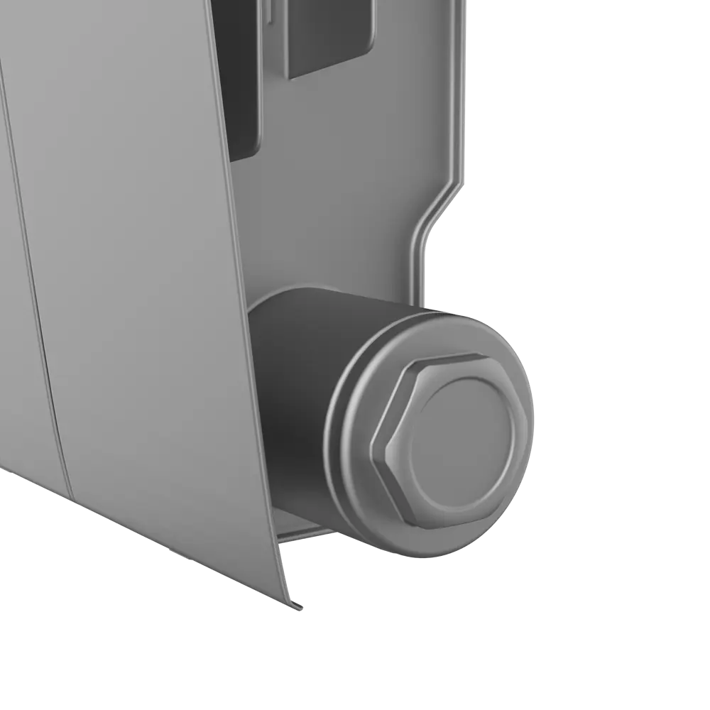 Радиатор секционный Royal Thermo Biliner RTBSSVR35006 350/87 6 секций нижнее правое подключение биметалл серый 82758206 STLM-2020115 - Вид №5