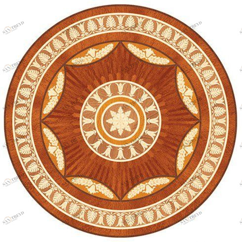 Художественный паркет Da Vinci Розетка 26-168 Дуб Селект (Гладкая) х1000диаметр мм 260090168