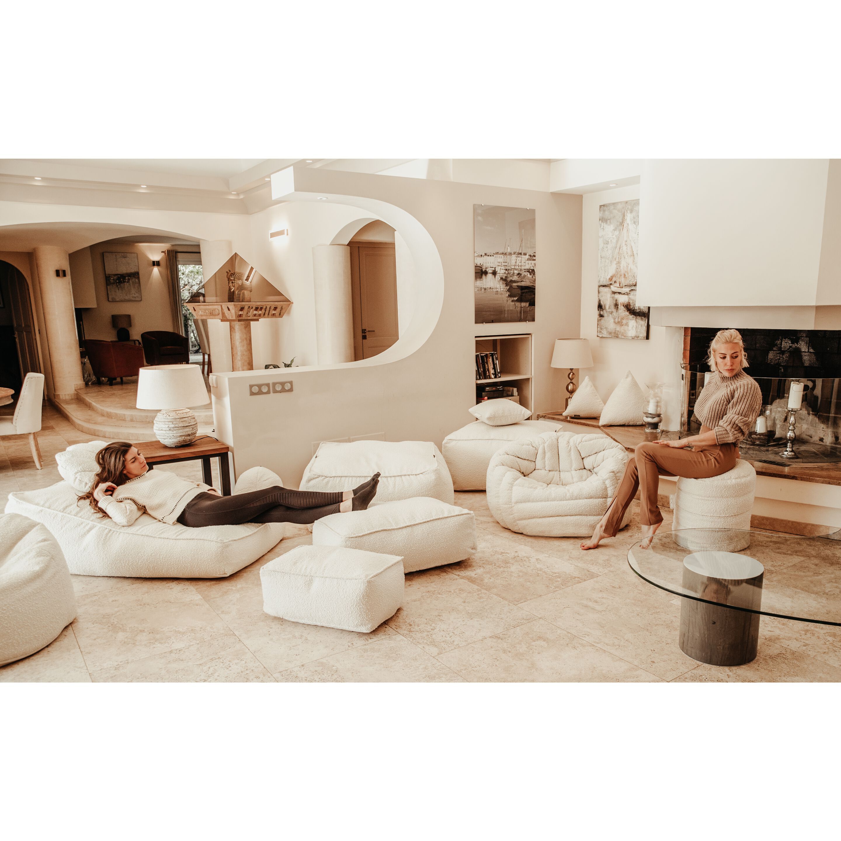 Круглый шерстяной пуф MX HOME буклет ARCH-00007605