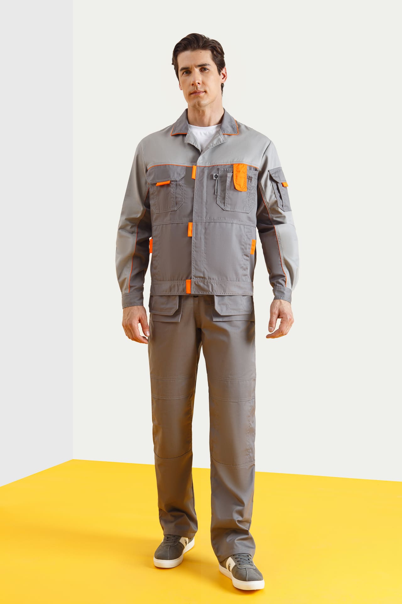 5040759 Костюм "Профессионал-2" темно-серый со светло-серым  Летняя спецодежда  размер 64-66/158-164  - Вид №7