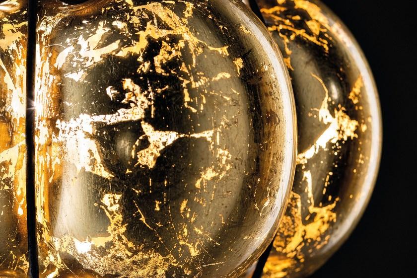 Siru Подвесной светильник из муранского стекла Foglia oro Ms 207-030  - Вид №1