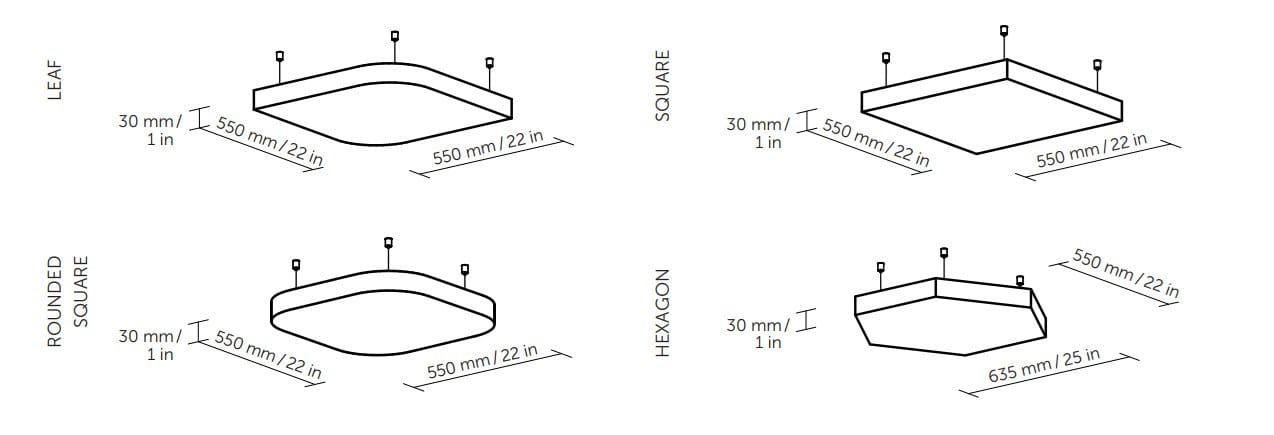 Акустическая подвесная панель из ткани SilentLab STILL SKY - SET OF 4 ARCH-00042026 - Вид №7