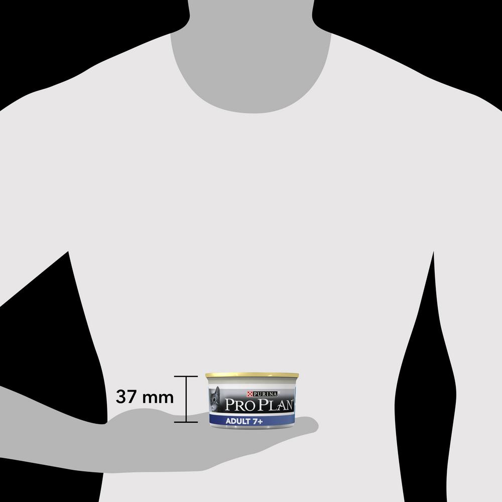 Т0027748 Корм для кошек старше 7 лет, с тунцом, мусс, банка 85 г Pro Plan  - Вид №7