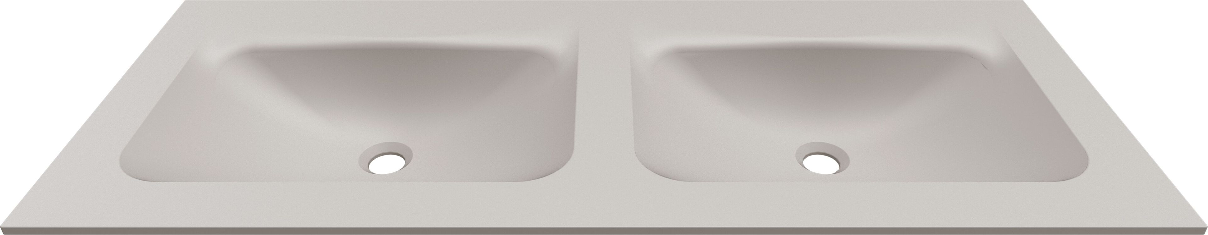 Двойная прямоугольная раковина Duratek с столешницей Elleci Bath ARCH-00085702