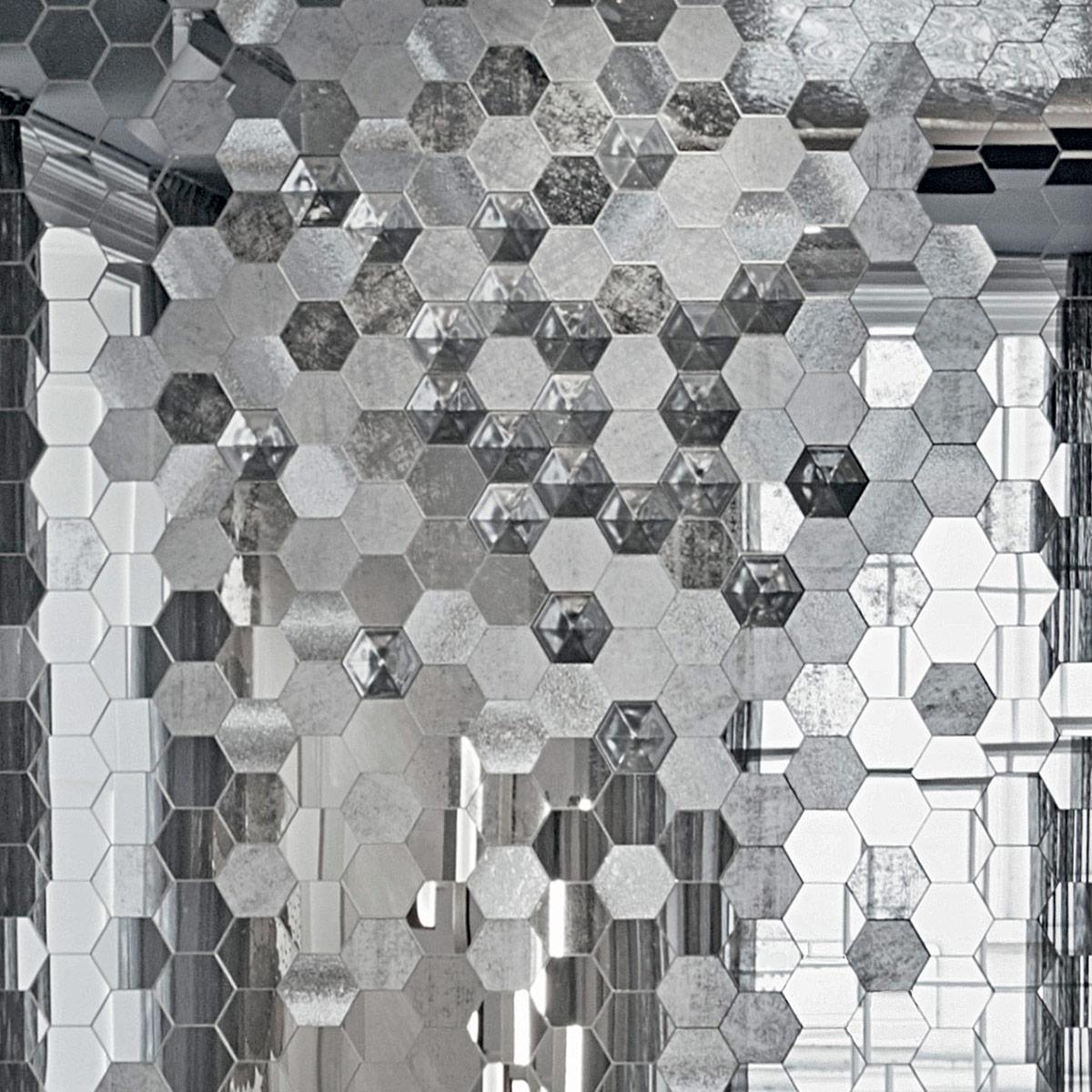 SICIS Bucolico Black Tela Grey Vetrite Tile sun-id-1991306 - Вид №23