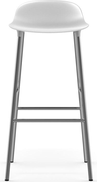 603162 Barstool 75 cm Chrome White Normann Copenhagen Form - Вид №1