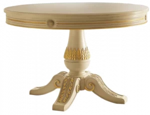 Martini Interiors Раздвижной круглый обеденный стол из массива дерева