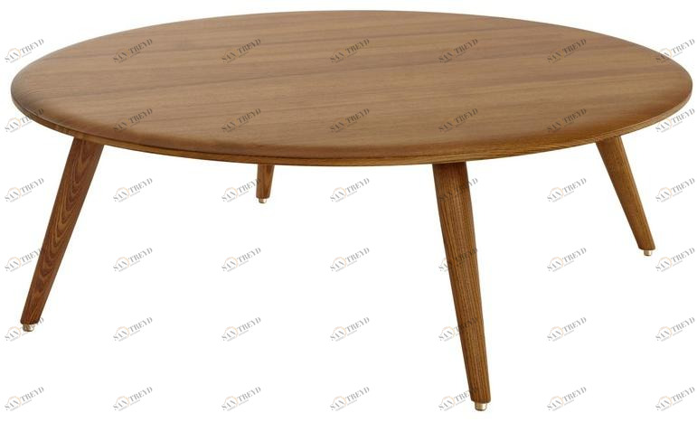 Круглый деревянный журнальный столик Fox Santreyd sun-id-1377452