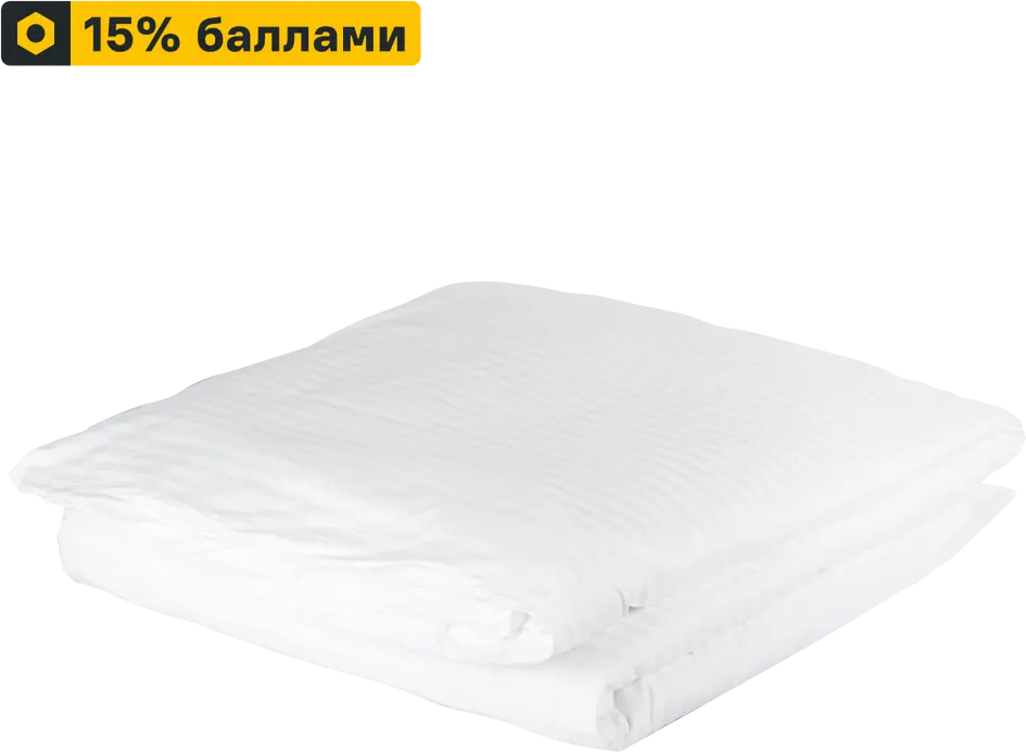Пододеяльник INSPIRE из страйп-сатина 175x215 см белый 88039676
