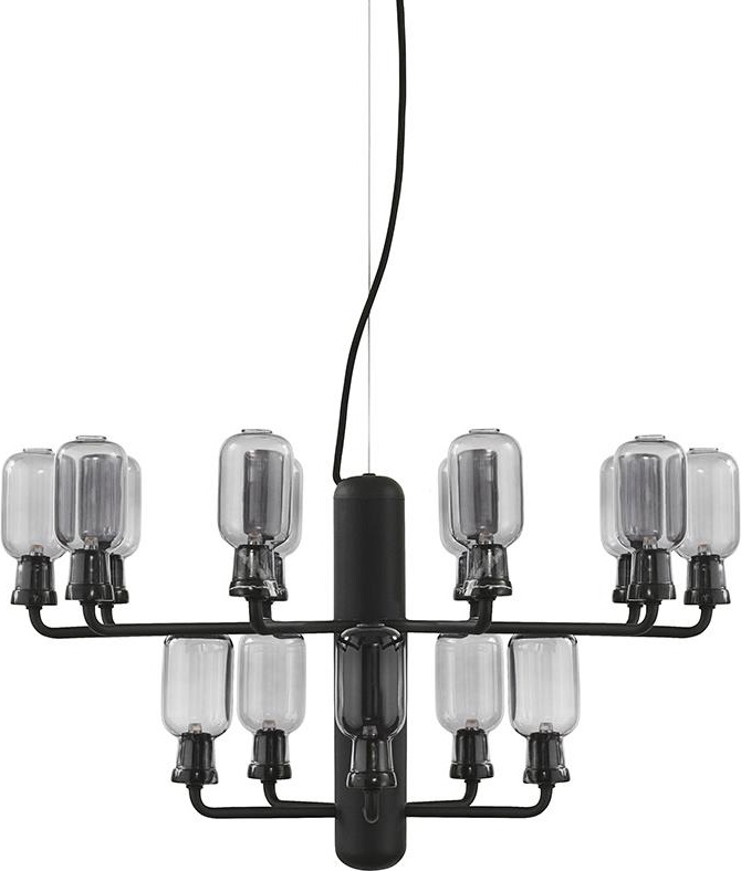 502076 Люстра Chandelier Small EU Smoke / Black Normann Copenhagen Amp 