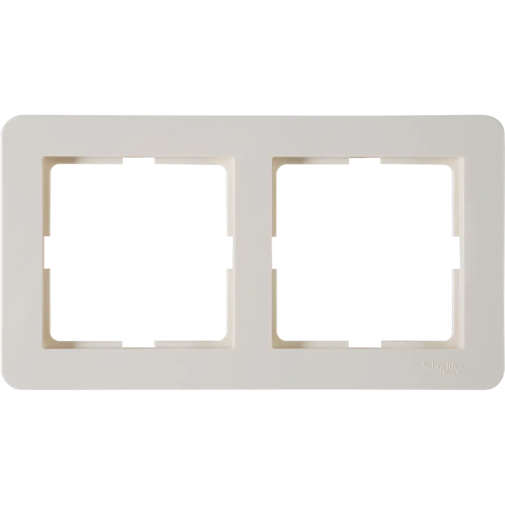 Двухместная рамка SYSTEME ELECTRIC W59 для розеток и выключателей 82593332 STLM-0030825