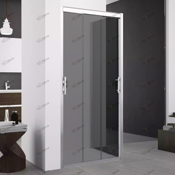 Душевой уголок 92x91 ZEPHYROS 3P+F Novellini ZEPHYROS с дымчатым серым стеклом ZEPHYR3P8654KZEPHYR8854K