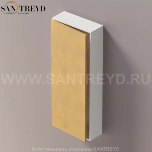 LIFT Модульный шкаф 100 см с левой дверью на доводчиках. Модули могут располагаться горизонтально и вертикально. Отделка: белая краска и натуральная кожа. AMOB053NALZSX