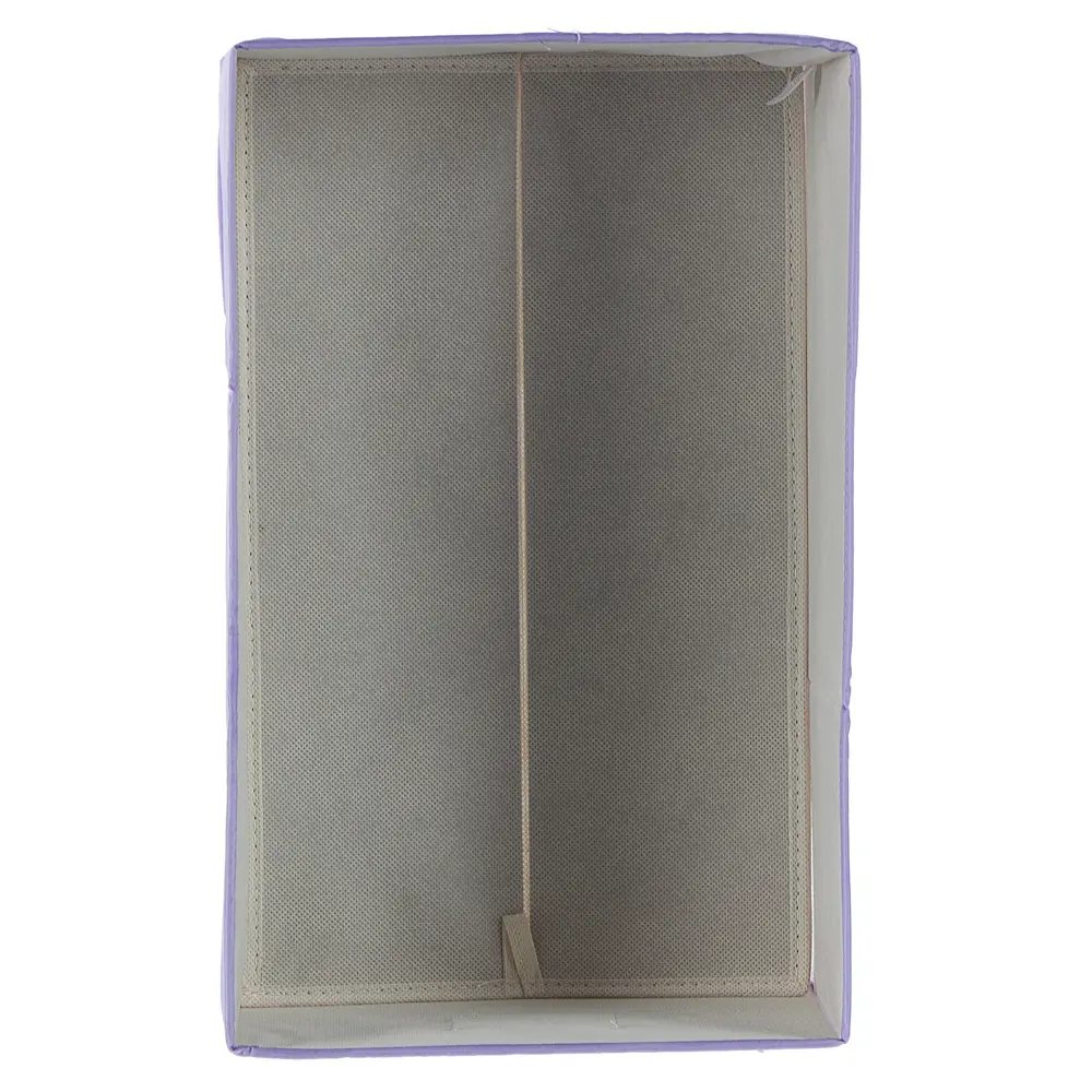 Короб для хранения без крышки Spaceo 27х16x44 см нетканый материал цвет фиолетовый STLM-2195112 - Вид №1