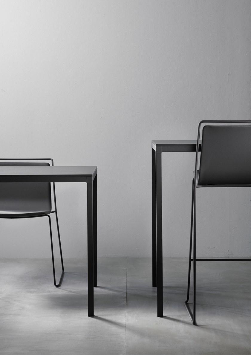 ONDARRETA Стул из высокой стали с сиденьем, обтянутым тканью Alo sun-id-1479200 - Вид №9