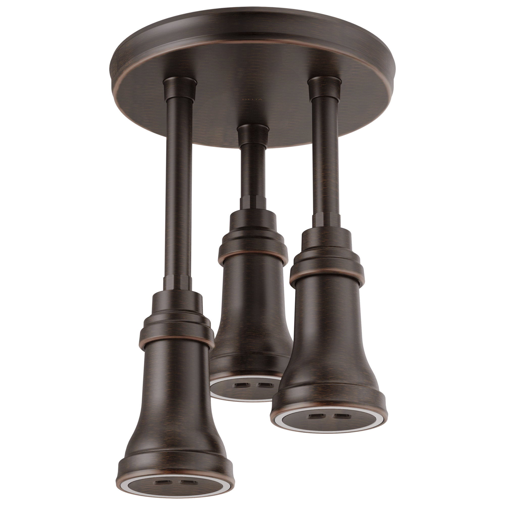 57190-RB25-L Подвесная душевая лейка Raincan со светодиодной подсветкой H2Okinetic® Delta Faucet Universal Showering Венецианская бронза 