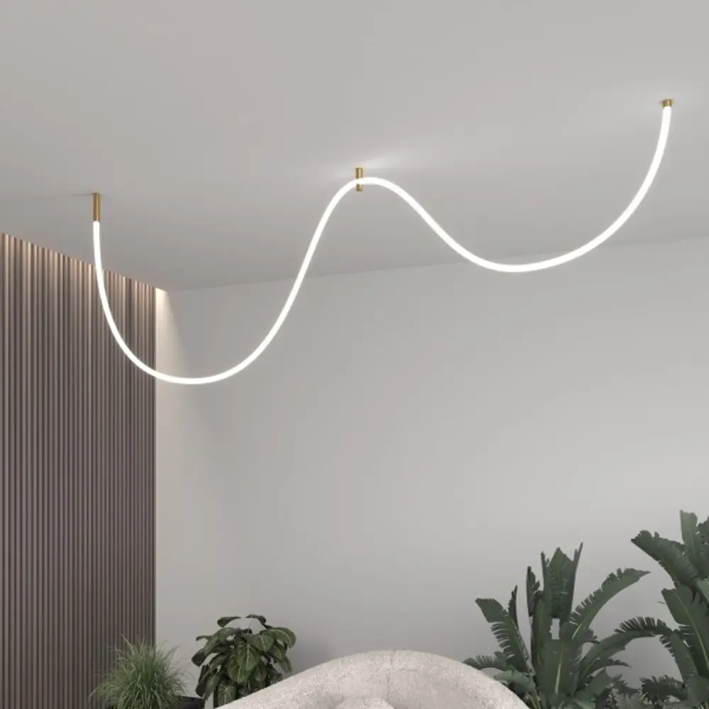 Светильник подвесной светодиодный «Full Light Minimal» 7 м² нейтральный белый свет цвет латунь Elektrostandard STLM-2187224 - Вид №3