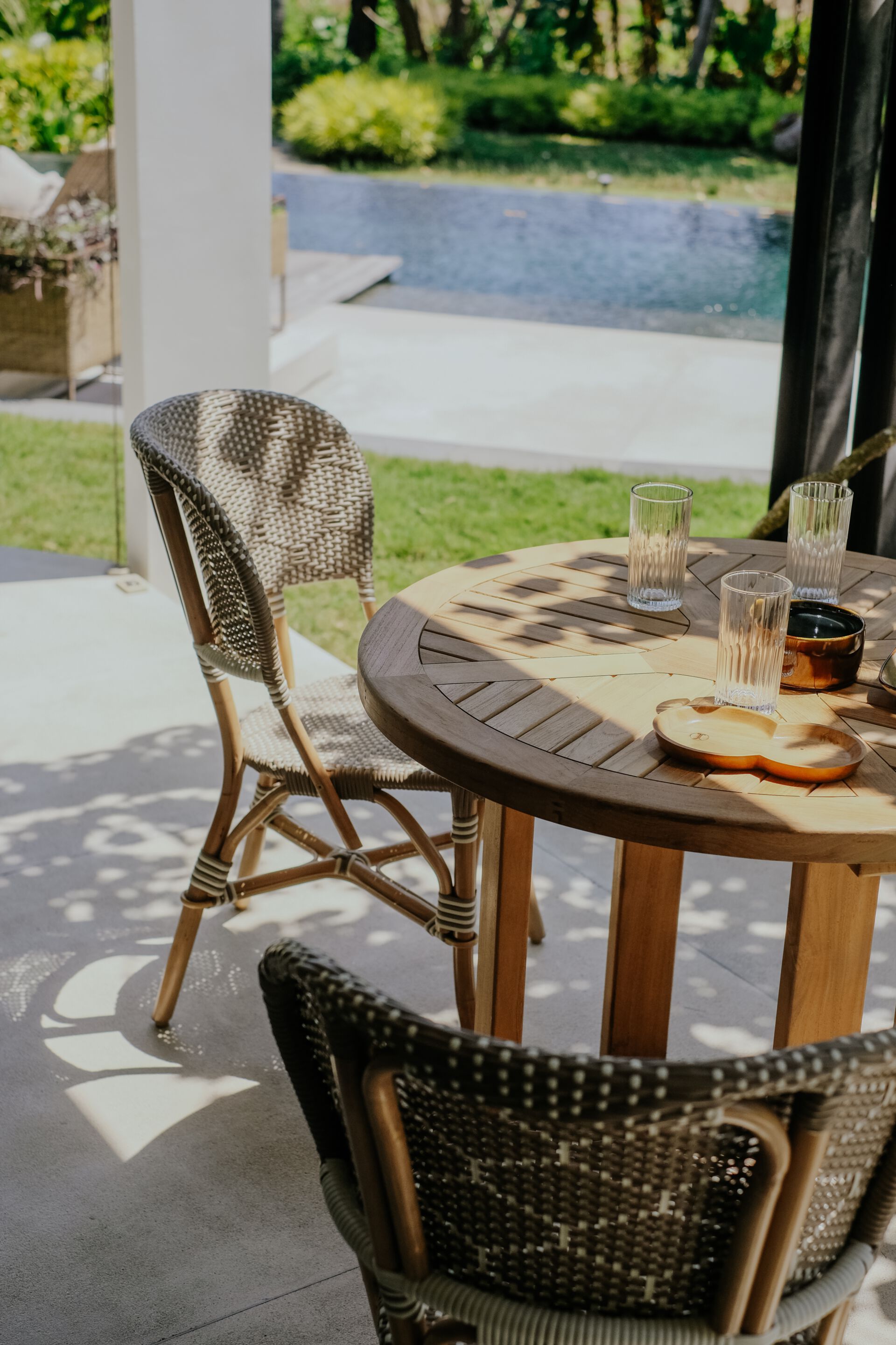 Ротанг сад стул с открытой спинкой cbdesign бистро ARCH-00150703 - Вид №1