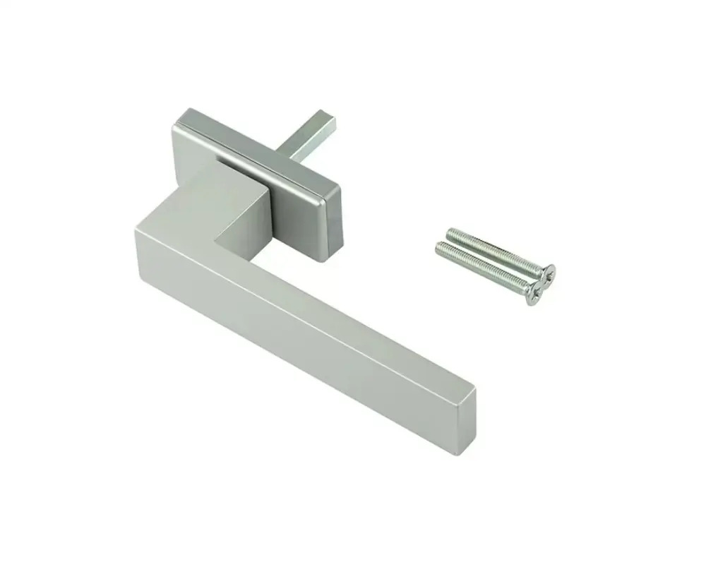 91474098 Ручка оконная Internika DUBLIN 35 мм алюминиевая 2 винта серебро STLM-0901561