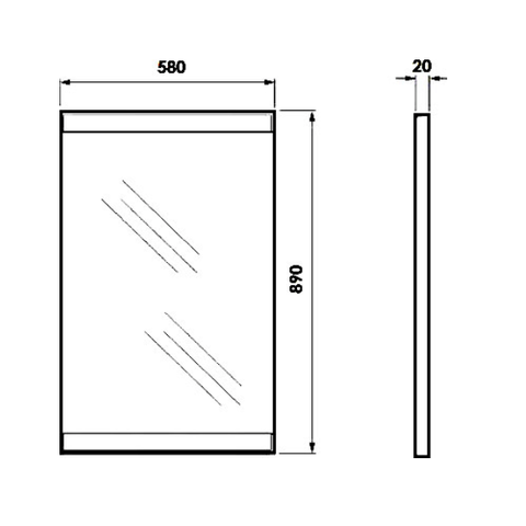 O-mebel Корро зеркало кокос Хром ORANGE sun-id-1516821 - Вид №2