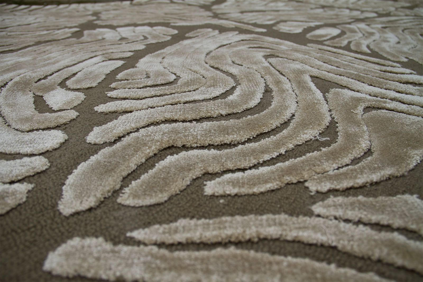 Бамбуковый Шелковый прямоугольный ковер ручной работы Now Carpets Ландшафт ARCH-00001367 - Вид №1